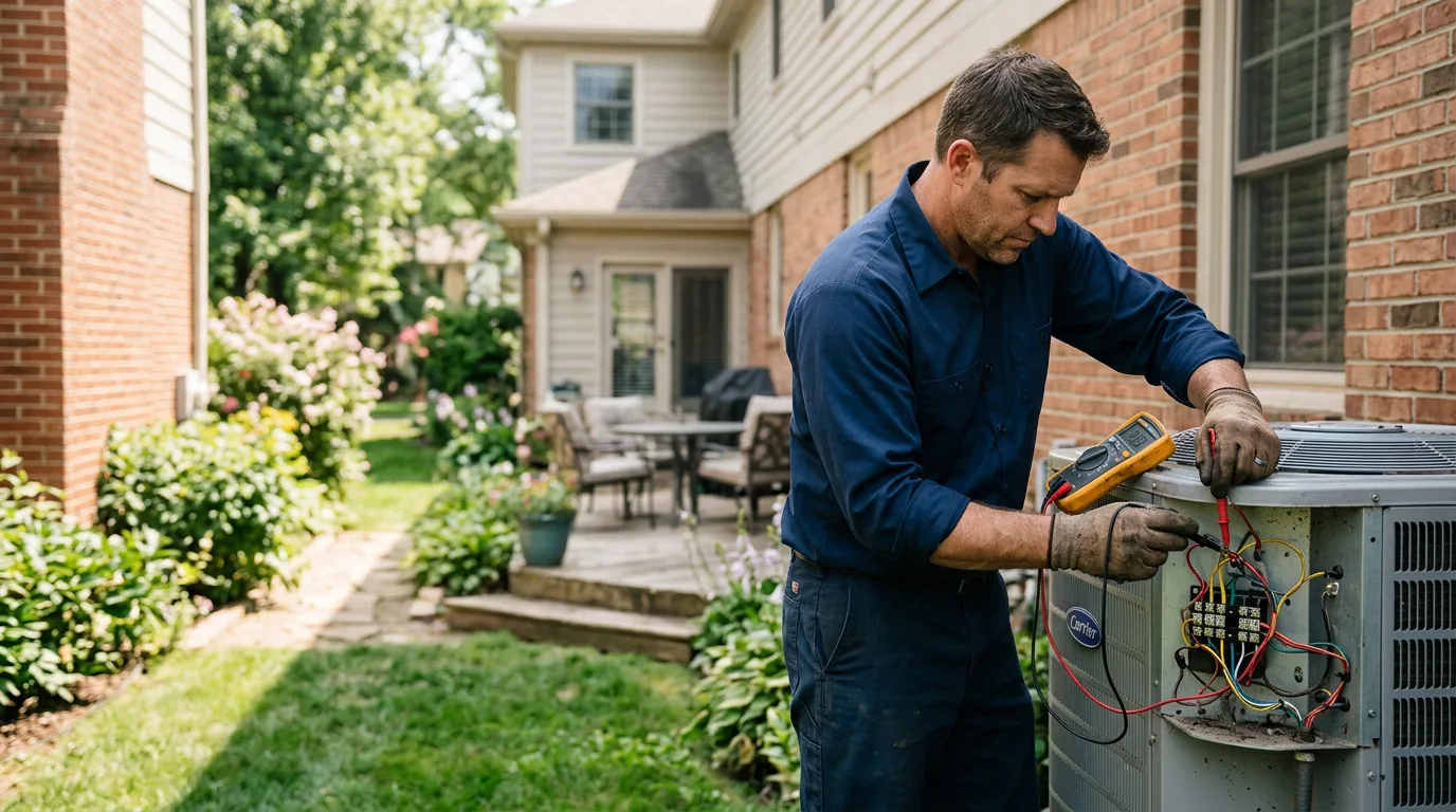 HVAC technician working near Tenstrike, MN